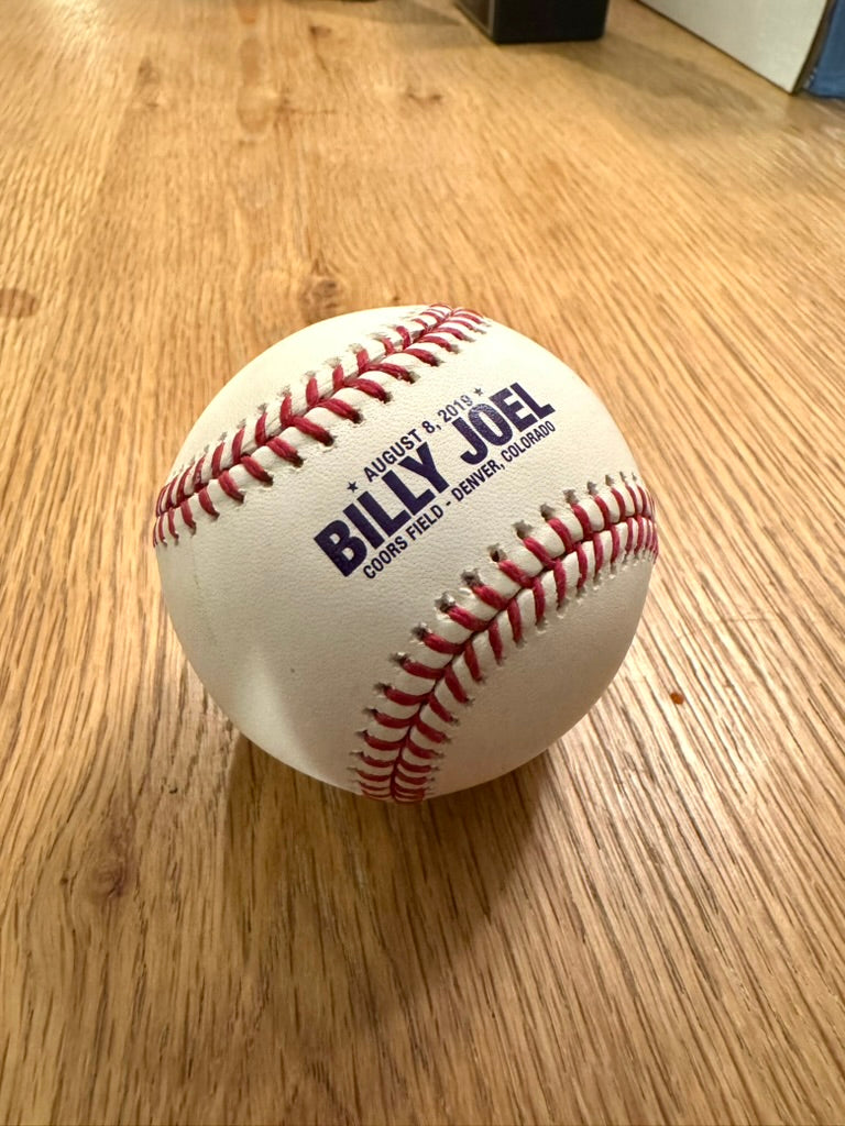Autograph | Billy Joel | Official MLB Baseball | Colroado Rockies