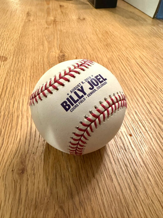 Autograph | Billy Joel | Official MLB Baseball | Colroado Rockies