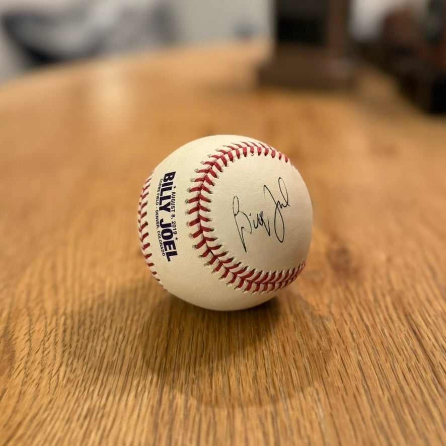 Autograph | Billy Joel | Official MLB Baseball | Colroado Rockies